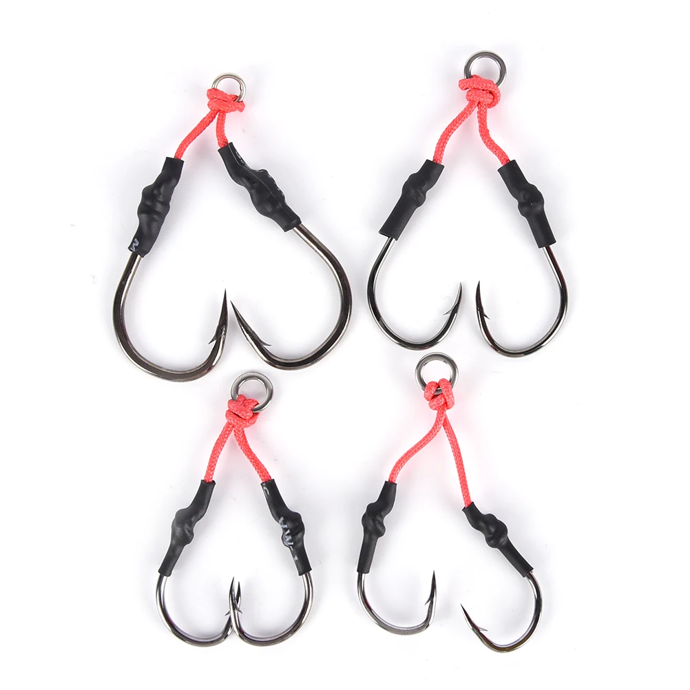 2020 нержавеющая сталь 1 пара/2 шт. крючок для рыболовной ловли рыболовный с PE леской