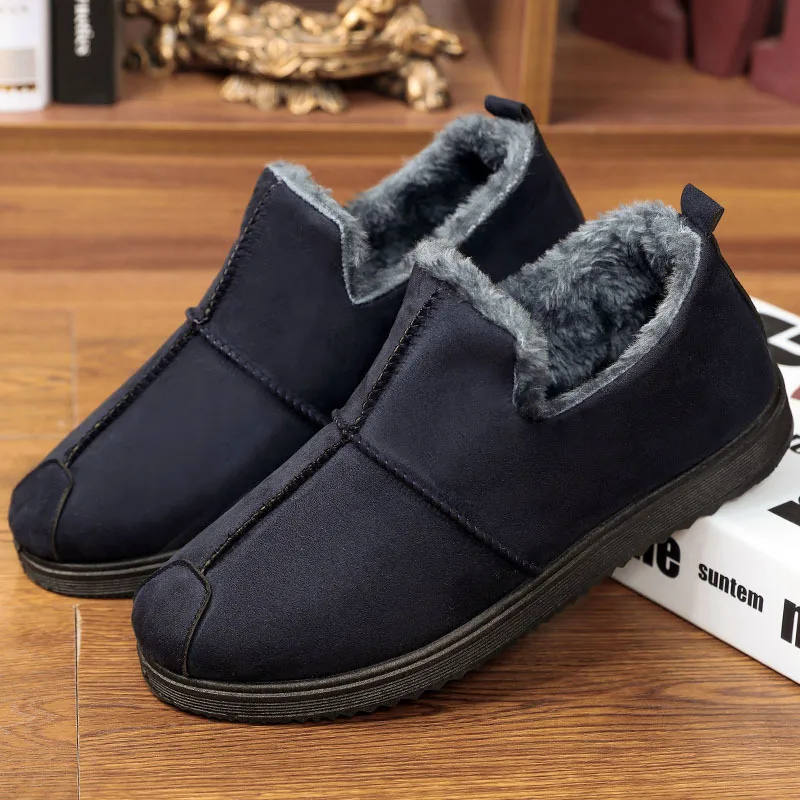 Мужская обувь зимняя модные зимние ботинки новинка до середины икры размера плюс