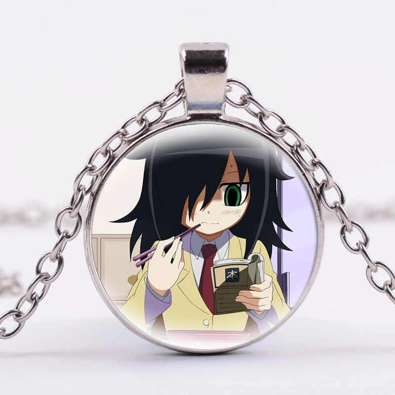 Watamote аниме ожерелье Kuroki Tomoko Nico Tanigawa фигурки цепочка для косплея Чокеры es Glass