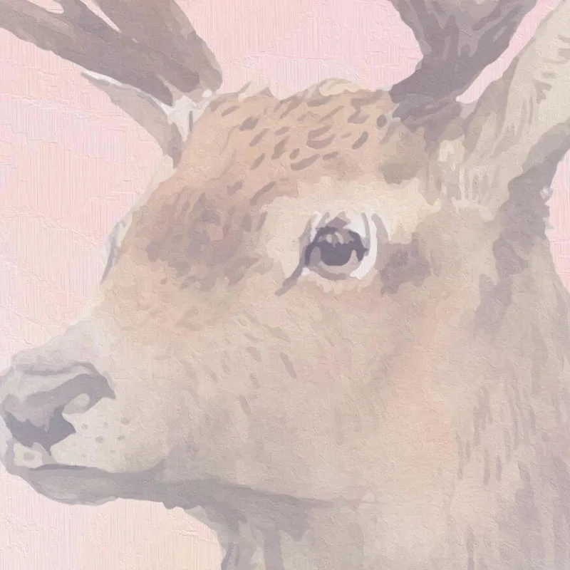 Пользовательские фото ручная роспись цветы растения листья Лось романтический