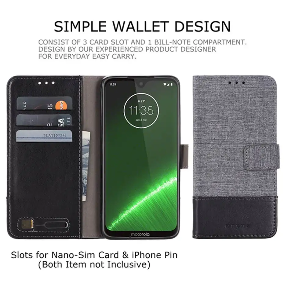 Джинсовый разноцветный кожаный чехол-книжка для Motorola Moto G7 G5 G5S G4 G6 Plus G7 POWER Wallet Cover для MOTO X4 Z3 Play ONE M Capa