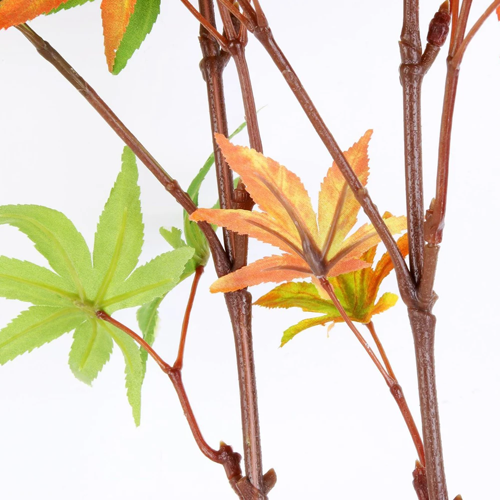 Искусственные кленовые ветки шелковые листья осеннее Моделирование растения