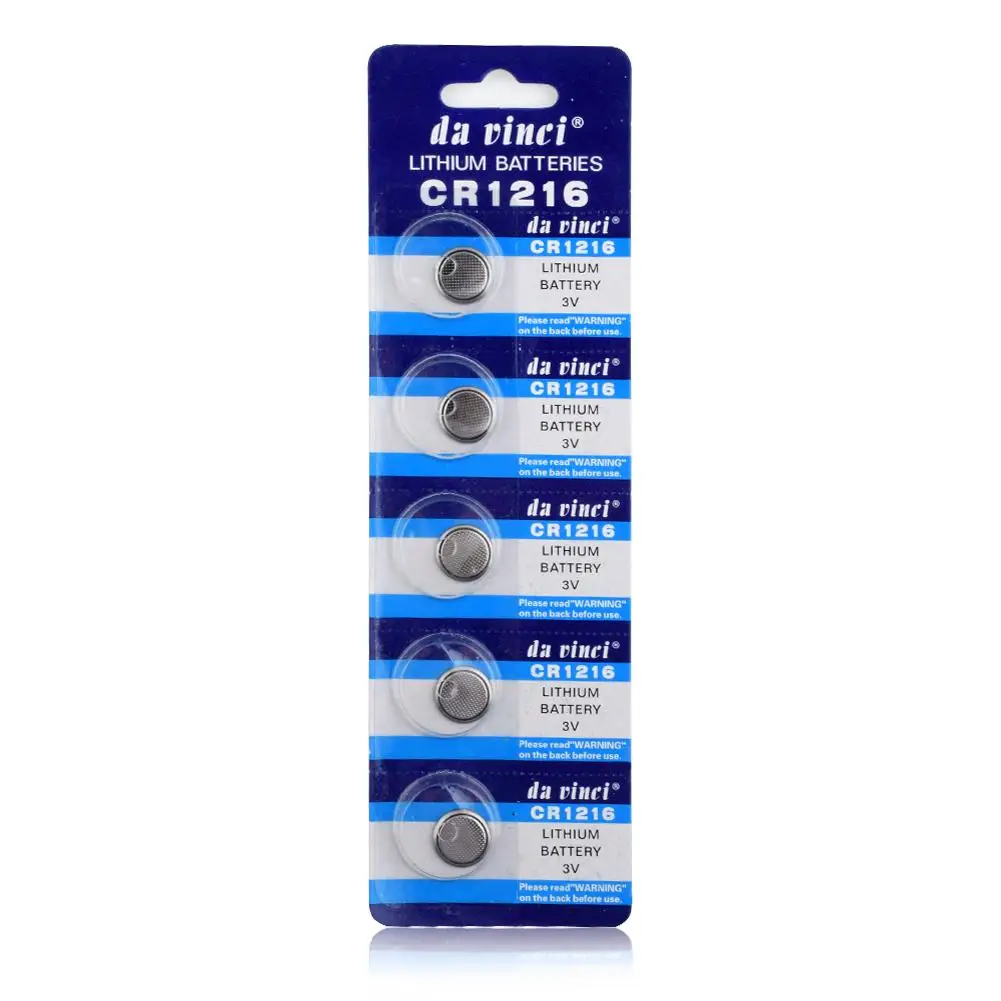 5 шт. CR1216 1216 DL1216 BR1216 ECR1216 5034LC LM1216 кнопочные батареи для монет 3 В литий-ионный