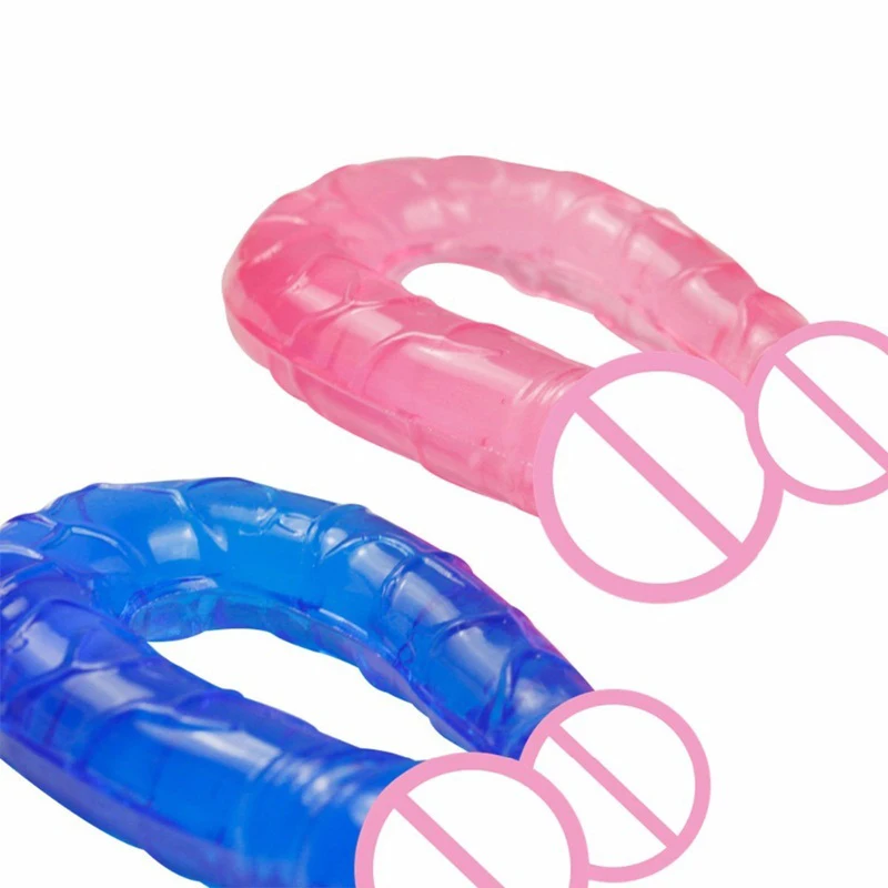 U-образные двухголовые фаллоимитаторы для увеличения пениса В Форме Дракона из