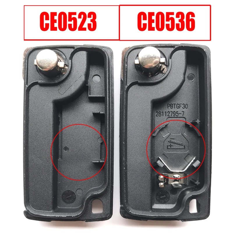 Чехол для автомобильных ключей с 2 3 кнопками Peugeot 207 407 307 107 Citroen C4 C3 C2 откидной