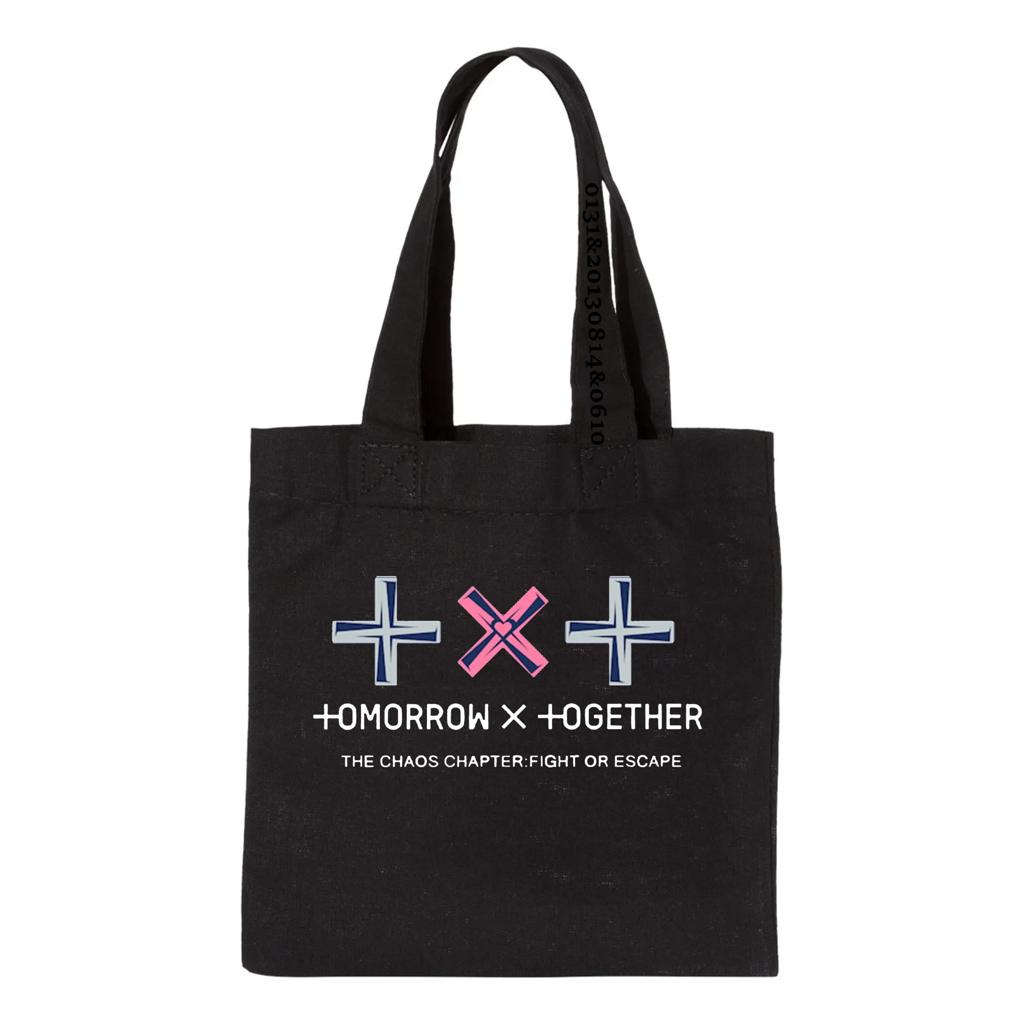 

Kpop TXT The Chaos Chapter Fight or Escape Printed Shopping Bag Shoulder Bag Women Fashion Tote Bag Large Capacity Student Bag