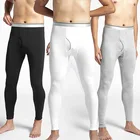 Термобелье мужское, бархатные теплые штаны, Осенние кальсоны, мужские леггинсы, мягкое термобелье для мужчин, 2021