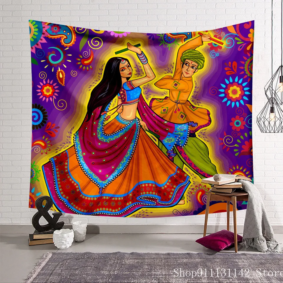 

Новая волна фон для фотосъемок с Цветочный принт гобелен 3D в африканском стиле Трайбл Стиль номер Гостиная арт домашний декоративный домаш...