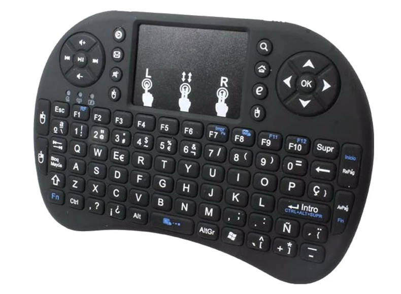 I8 Мини Беспроводная клавиатура 2,4 ГГц+ Воздушная мышь+ тачпад для Android tv box/smart tv/ноутбука