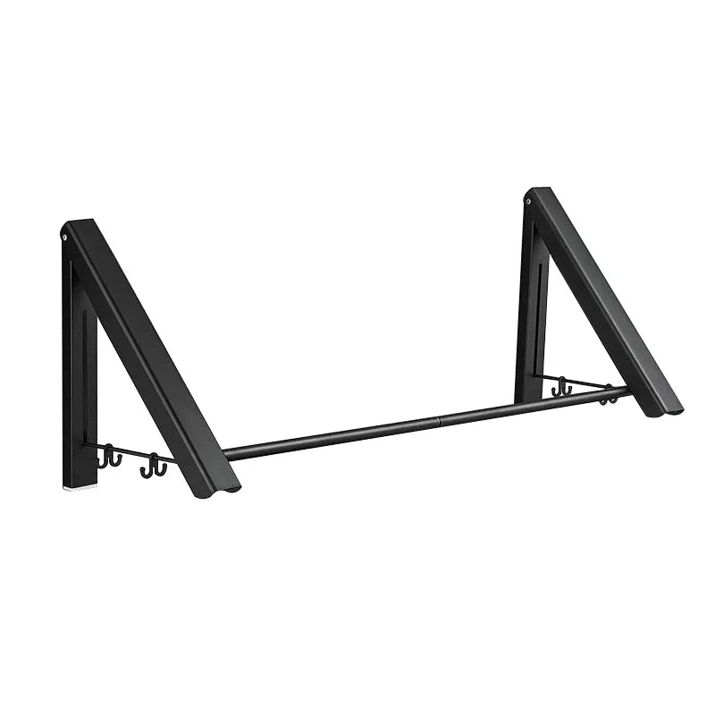 Полезная алюминиевая настенная вешалка выдвижная внутренняя для одежды