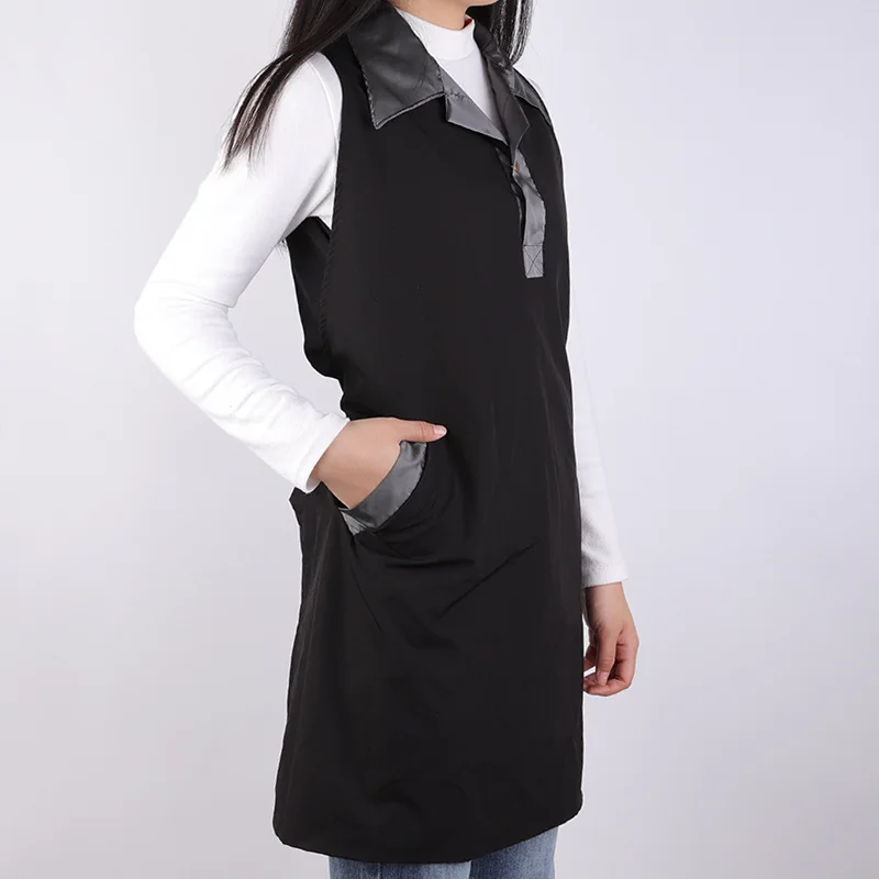 Рабочая Униформа парикмахерской ассистент костюм ошейник фартук одежда для