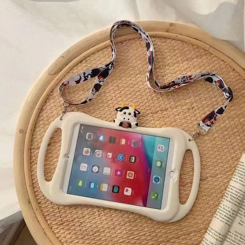 

Kids Case for iPad 2 3 4 Soft Silicon Child Lovely Stand Tablet Cover for Ipad 6th 9.7 inch 2018 Mini 5 4 3 2 Air 2 7th Gen 10.2