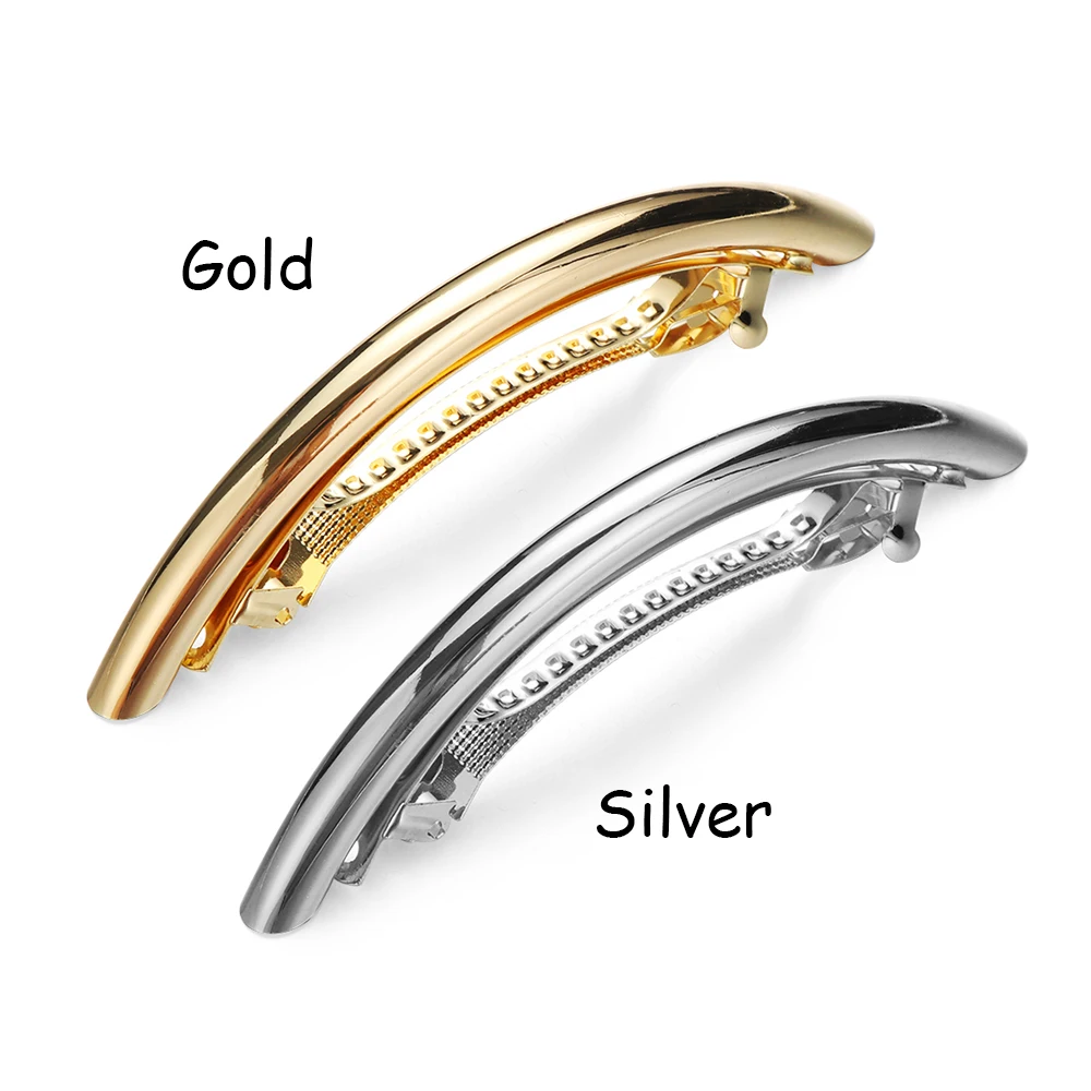 Горячая Распродажа 2019 металлическая Золотая/серебряная простая трубка дугой