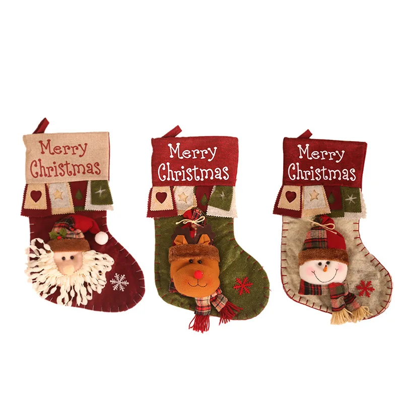 

Christmas decorations socks gift bags Christmas decoration gifts candy socks
