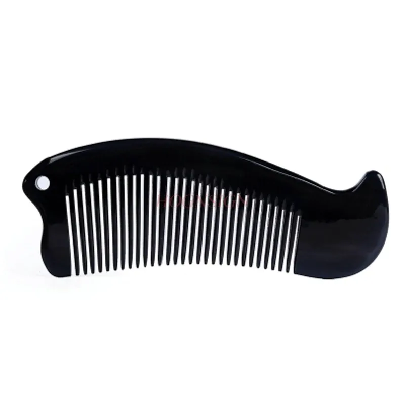 portable comb Small Sessile Authentic Buffalo Horn Comb Pure Dense Tooth Natural Anti Static Portable Combs Gift Hairdressing