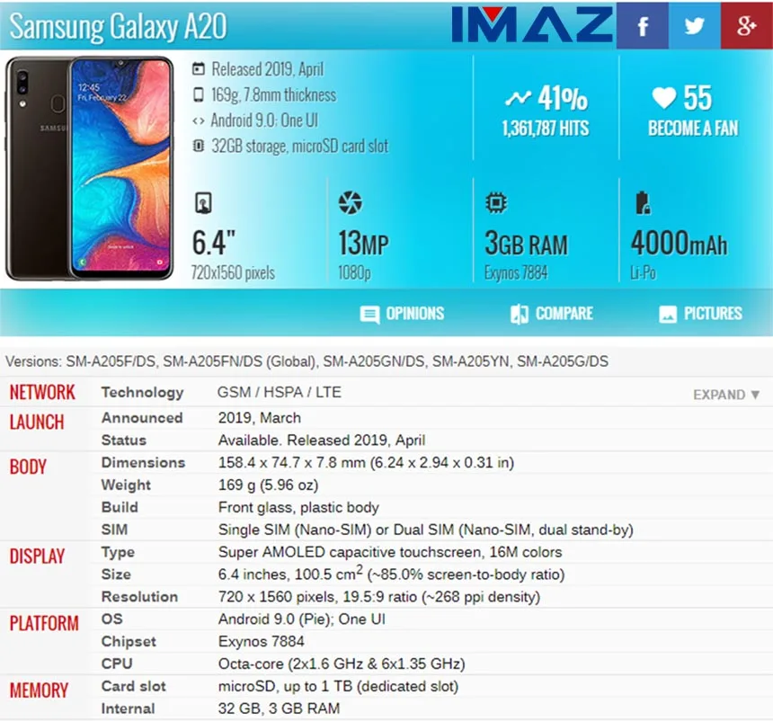 ЖК дисплей IMAZ INCELL 6 4 для Samsung Galaxy A205M A205 A205F A20 2019 с сенсорным экраном и дигитайзером