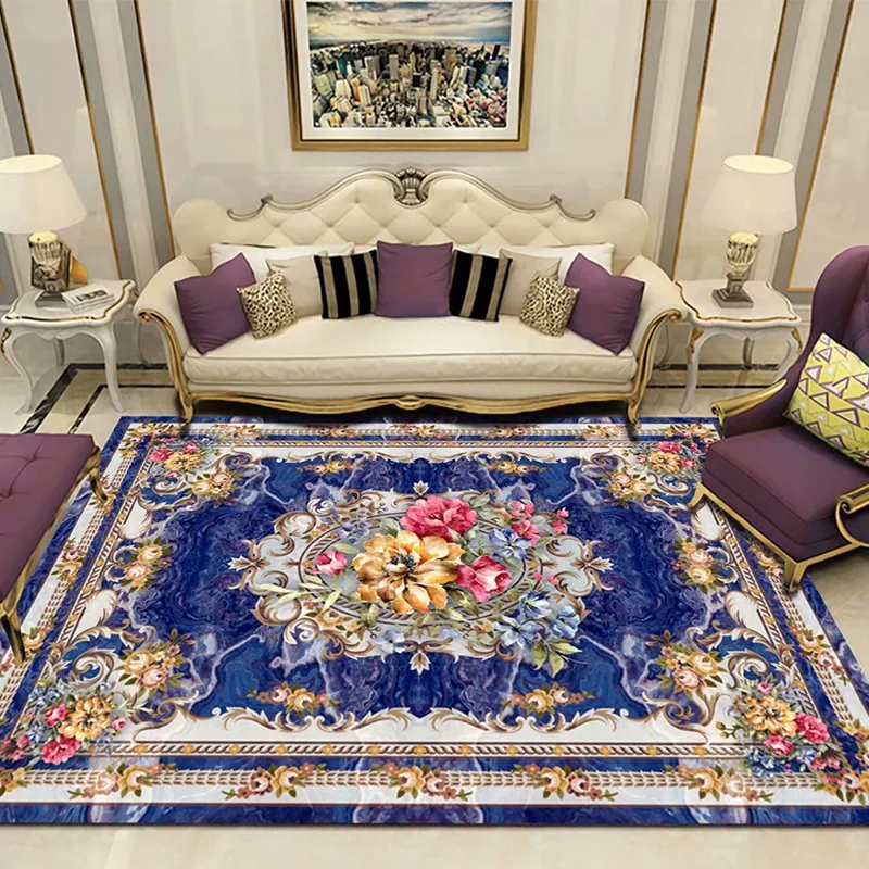 

Деловой офисный декоративный коврик, ковер для гостиной, прикроватный напольный коврик, ковер в европейском стиле с принтом, роскошные быто...