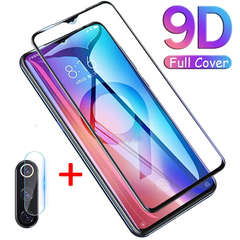 2 в 1 закаленное стекло для xiaomi 9 Защита экрана mi se Защитное объектива камеры