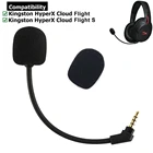 Съемные Сменные Игровые наушники с микрофоном, разъемами Aux 3,5 мм и шумоподавлением для Kingston HyperX Cloud Flight S