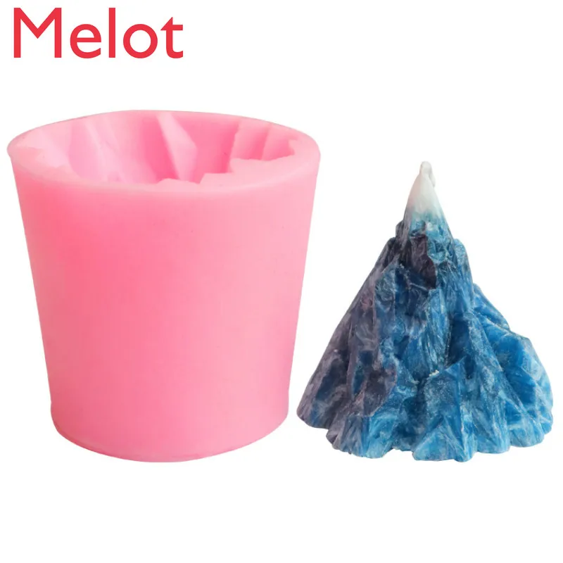 Homemade Aromatherapy Candle Three-Dimensional Iceberg Molded Silicone Mold Homemade by Hand DIY Material Candle Making Mold