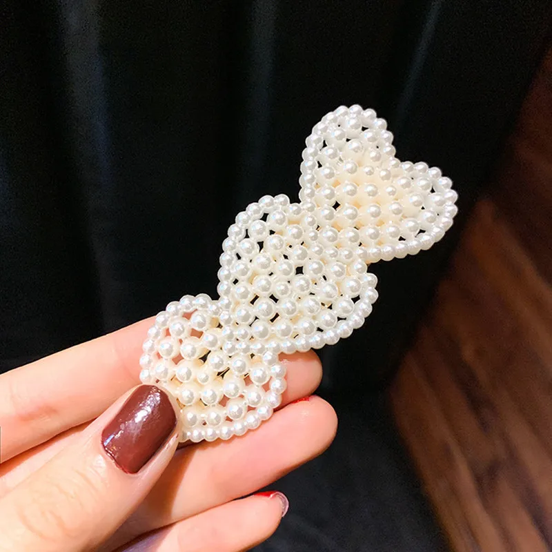 Корейская версия Ins детская заколка для волос с жемчугом Милая Детская челка