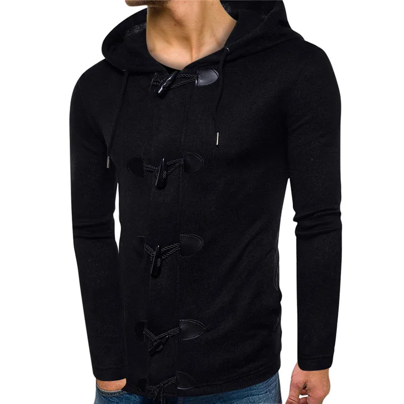 

2020 New Winter Fashion Knitting Hoodies Warm Thick Men Sweatshirt Male Hooded Velvet Cardigan Casual Warm Coat Jacket