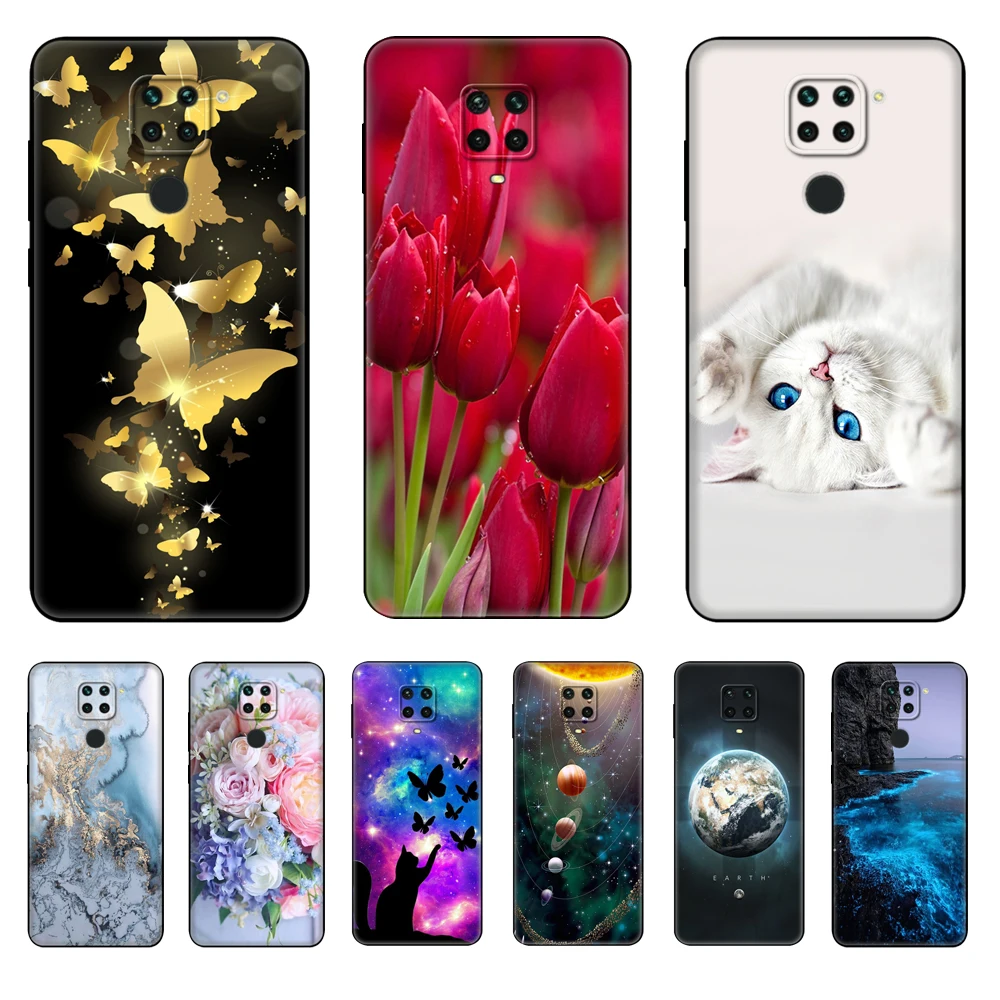 For Xiaomi Redmi Note 9S Case Note 9 Soft TPU Silicon Back Phone Cover For Redmi Note 9 Pro Note9S Note9Pro Note9 black tpu case