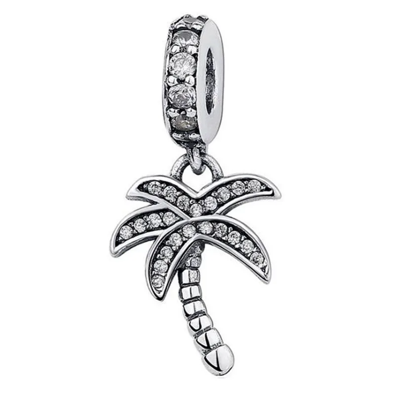

Original 925 Sterling Silver Charm New Style With Crystal Coconut Pendant Fit Pandora Women Bracelet & Necklace Diy Jewelry