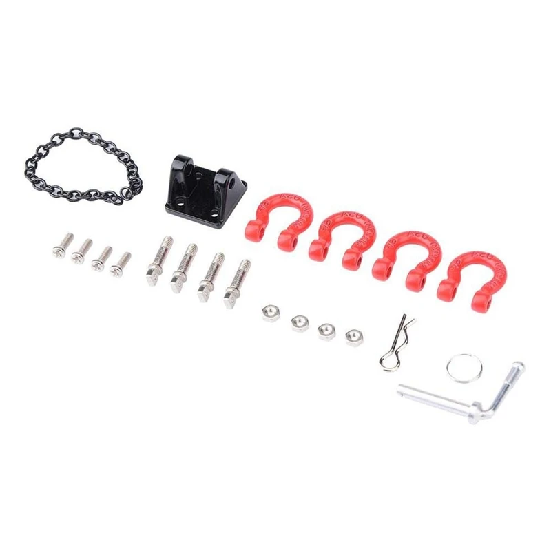 

RC Crawler Metal Trailer Hook, 1/10 Towing Loop Trailer Hook for SCX10 RC Car