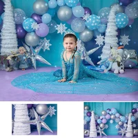 baby shower ice and snow world balloon theme photography backdrops child birthday party background props photo studio banners