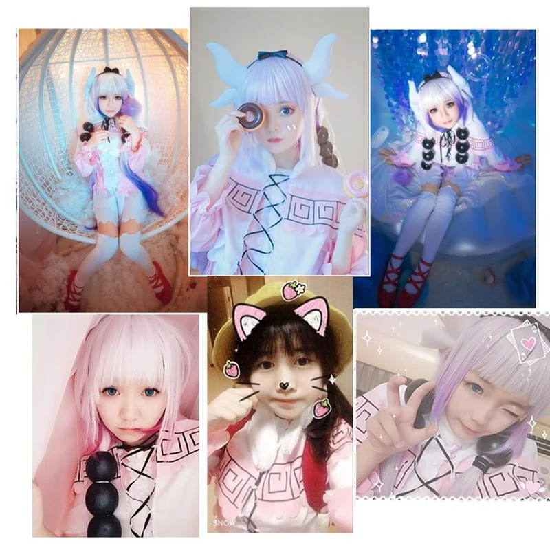 Косплей Канны для костюмированной вечеринки по японскому аниме Кобаяши Дракон