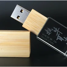 USB флеш накопитель деревянный с деревянными кристаллами 4 32 Гб|USB