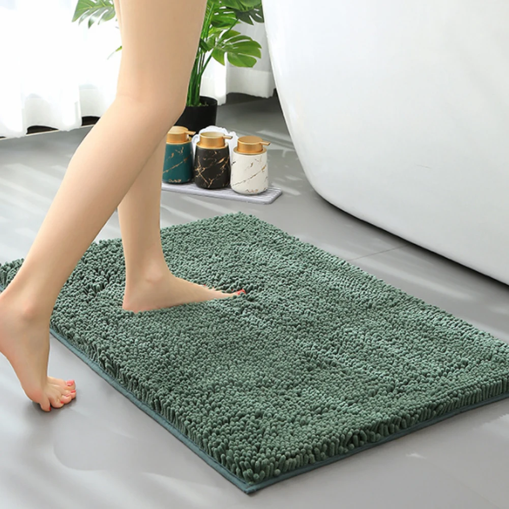 

Bathroom rug Coral Fleece Bathroom Carpet Mat Water Absorption Non-slip Memory Foam bathroom mats set for Toilet Floor Mat