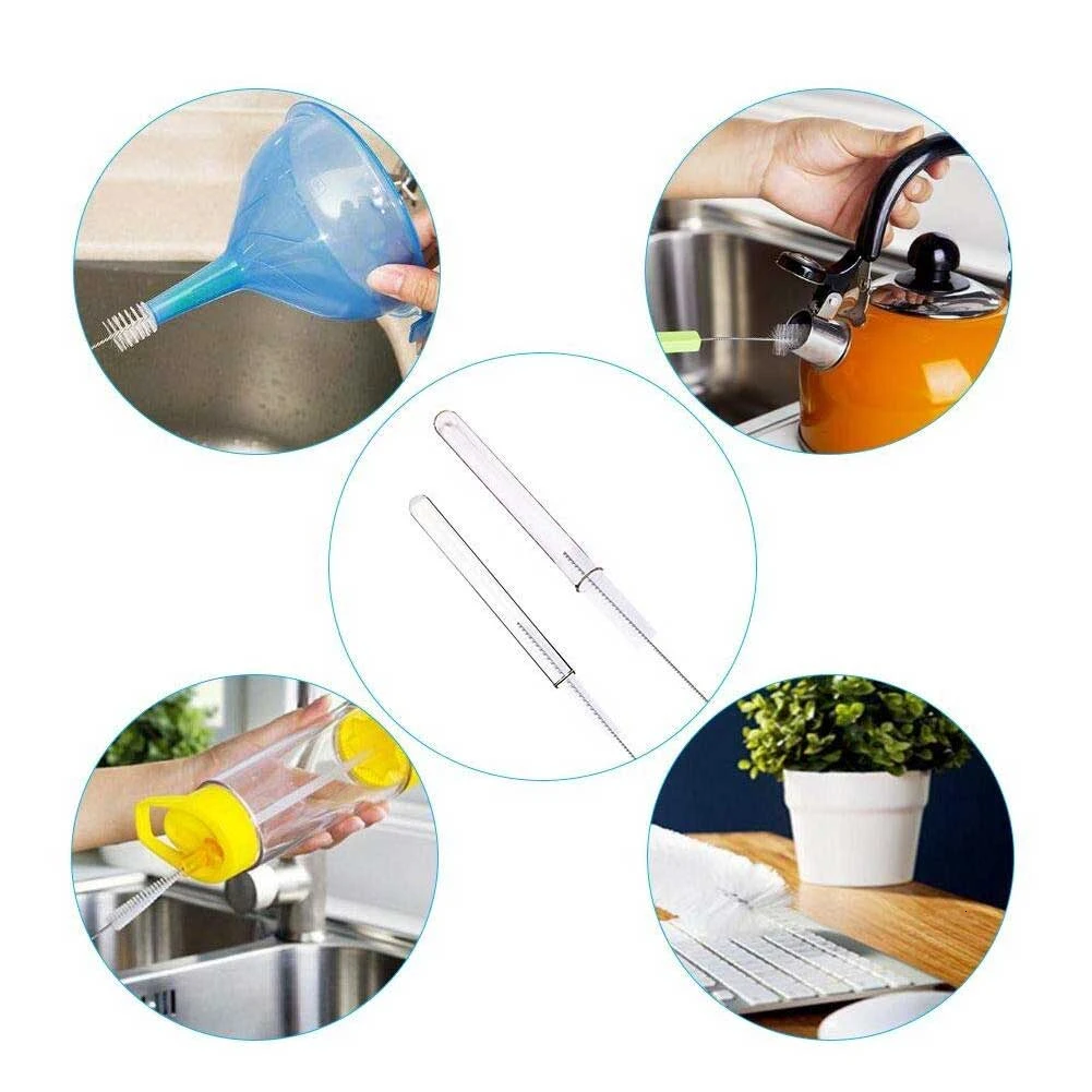 10 шт. бутылки щетки для чистки молока щетка шлангов нейлоновая мытья очиститель