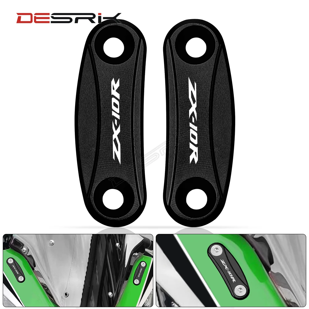 

Motorcycle Mirror Hole Cover Windscreen Driven Mirror Eliminators Cap For Kawasaki ZX 10R ZX10R ZX-10R 2011 2012 2013 2014 2015