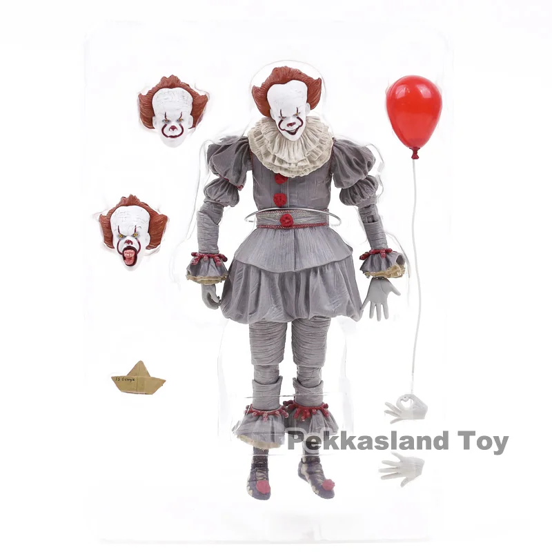 A no box NECA Stephen King's It Pennywise ПВХ фигурка Коллекционная модель игрушки - Цвет: A no box