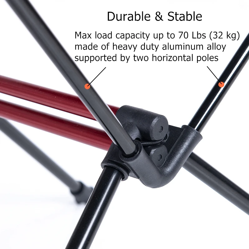 Портативный складной походный стол Naturehike алюминиевый для рыбалки легкий отдыха