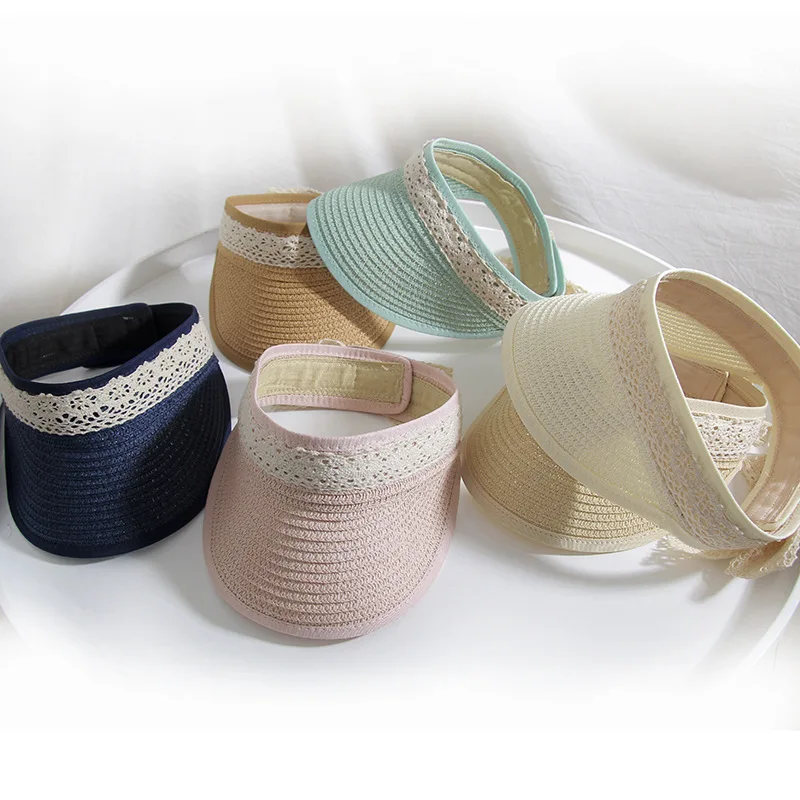 H7430 Корейский детский Пустой Топ летняя шляпа путешествия открытый