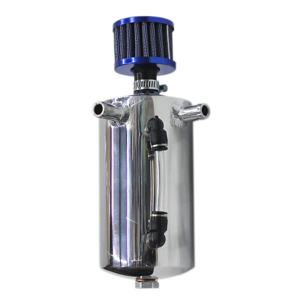 

Universal 0.5L Breather Tank And 3*12 Oil Catch Can Tank With Breather FilterI
