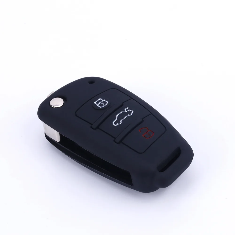 Применимый CHERY складной 3 ключа силиконовый чехол для ключей JAC пульт дистанционного управления мягкий Silcone ключ сумка Противоугонная Автомобильная крышка ключа