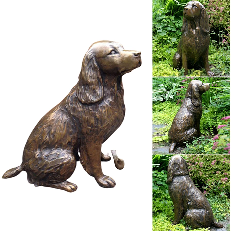

Springer Spaniel Statue Garden Decor Resin Animal Dog Sculpture Yard Lawn Outdoor Decorative Ornament Décoration De Jardin