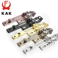 kak 304 stainless steel security door chain lock anti theft door chain door latch nail free glue thicken door lock hardware
