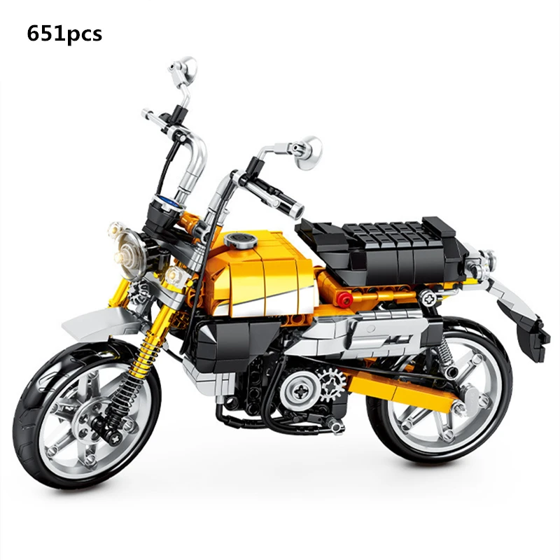 

High-tech City Famous Racing Motorcycle Model Building Blocks Creative MOC Motorbike Vehicle Sets Bricks Kids Toys For Children