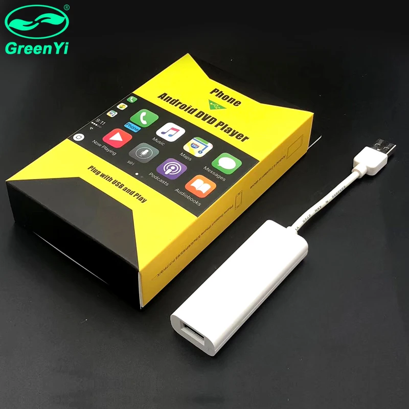 GreenYi USB Carplay ключ для автомобиля Android OS навигационный плеер Smart Link CarPlay только