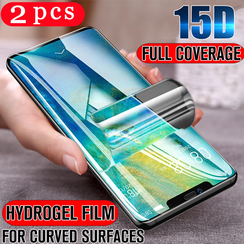 2 шт Мягкий Полный Чехол для huawei P10 lite Гидрогелевая пленка P30 P20 pro Защитная