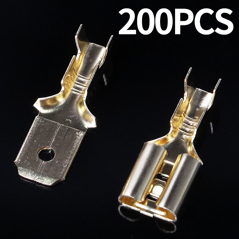 Обжимные клеммы лопатка папа/мама электрическая изоляционная втулка