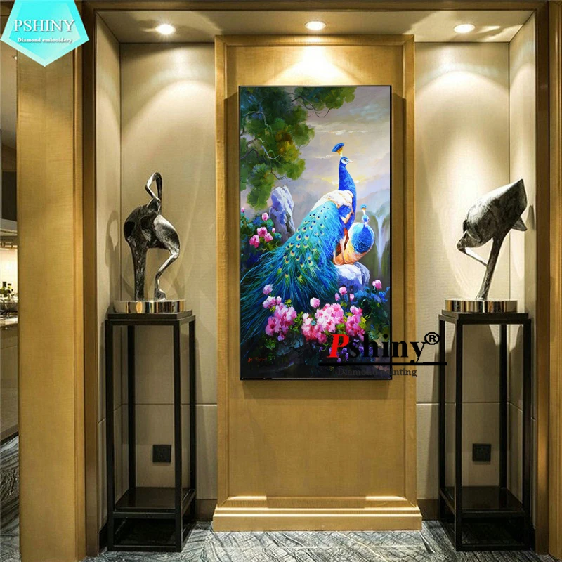 PSHINY 5D алмазная вышивка сделай сам распродажа картина с изображением голубого