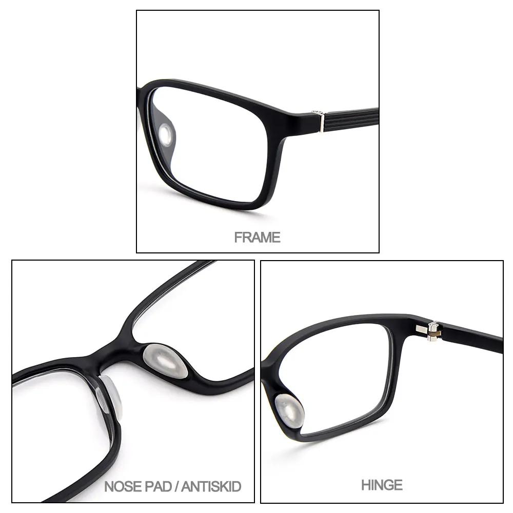 

CICCOLINI Transparent Girl's Glasses Frame Silicone Nose Pads Ultralight Plastic TR90 Prescription Frames Bendable Legs MD8001