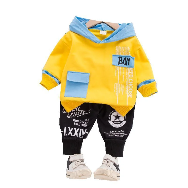 Новинка осенне Весенняя детская одежда толстовка с капюшоном для маленьких