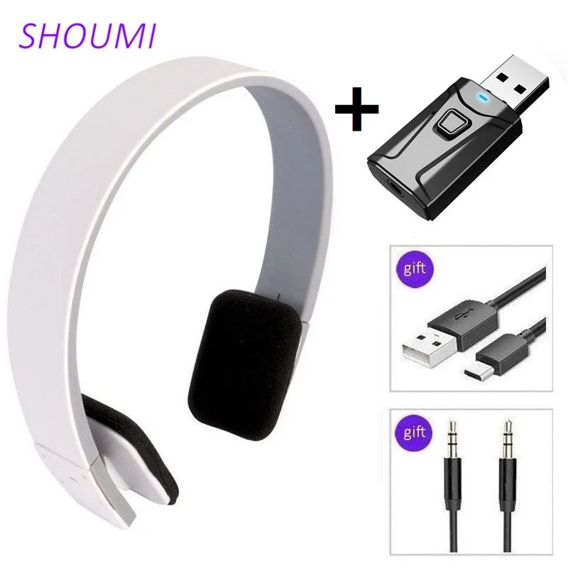 Fones de Ouvido com Cancelamento Fone de Ouvido sem Fio com Bluetooth Som para Xiaomi Esporte Ruído Adaptador tv Alta Fidelidade Graves Profundos 5.0 Usb